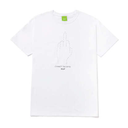 HUF CONNECT THE DOTS T-SHIRT WHITE L