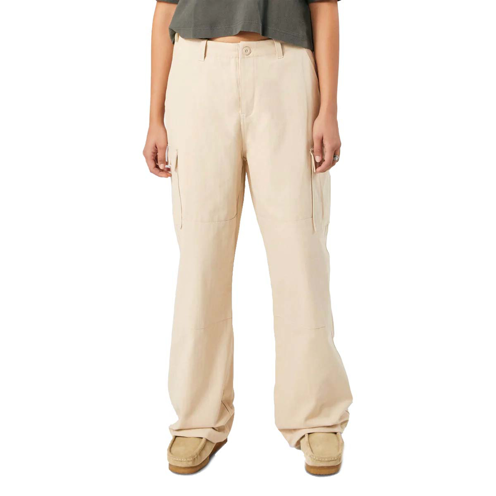 HUF DOUBLE KNEE CARGO PANTS STONE M