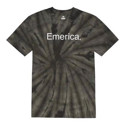 EMERICA EMERICA PURE TIEDYE T-SHIRT BLACK/GREY L