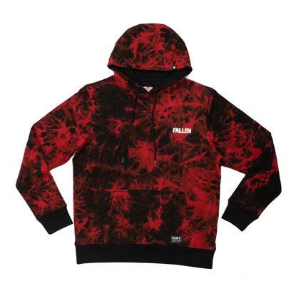 FALLEN CAMINO PULLOVER HOODIE RED/BLACK M