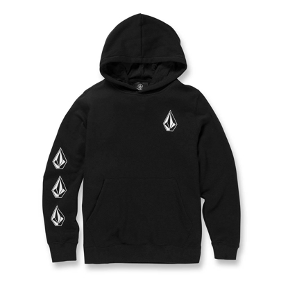 VOLCOM ICONIC STONE PULLOVER HOODIE BLACK S