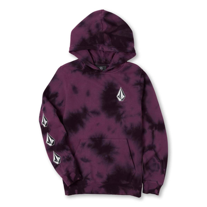 VOLCOM ICONIC STONE PLUS PULLOVER HOODIE MULBERRY L