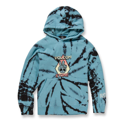 VOLCOM CAIDEN DYE PULLOVER HOODIE PALE AQUA S