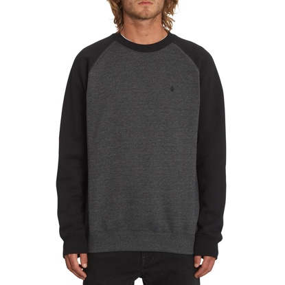 VOLCOM HOMAK CREW PULLOVER HEATHER GREY M