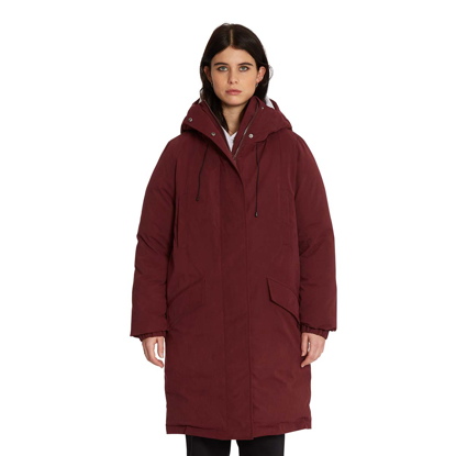 VOLCOM SLEEPI PUFF PARKA BURGUNDY M