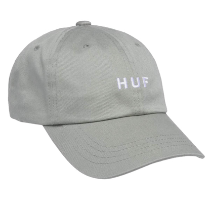 HUF ESSENTIALS TRIPLE TRIANGLE LOGO CV 6 PANEL HAT BASIL UNI