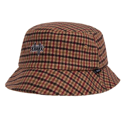 HUF WATSON TWEED BUCKET HAT BROWN L/XL