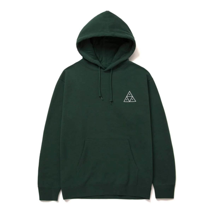 HUF ESSENTIALS TRIPLE TRIANGLE PULLOVER HOODIE FOREST GREEN XXL