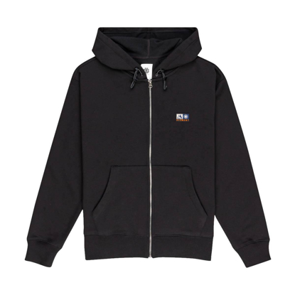 ELEMENT RAIN CORNELL PULLOVER ZIP HOODIE FLINT BLACK L