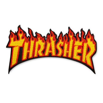 THRASHER MAGAZINE FLAME PATCH UNI UNI
