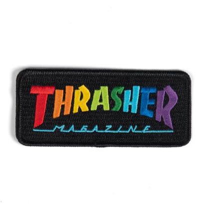 THRASHER MAGAZINE RAINBOW MAG PATCH UNI UNI