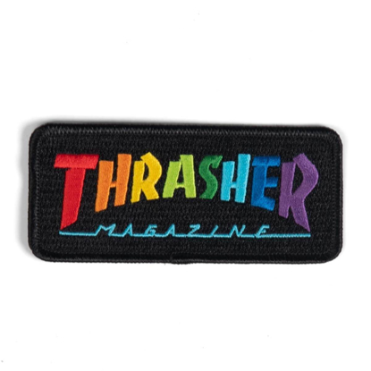 THRASHER MAGAZINE RAINBOW MAG PATCH UNI UNI