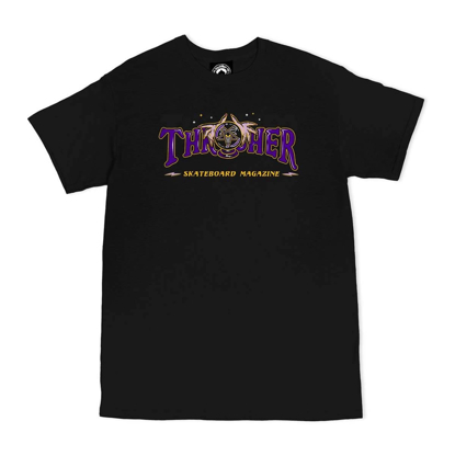 THRASHER MAGAZINE FORTUNE LOGO T-SHIRT BLACK S