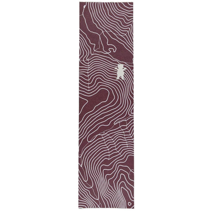 GRIZZLY GRIPTAPE TOPOGRAPHIC GRIPTAPE BURGUNDY UNI