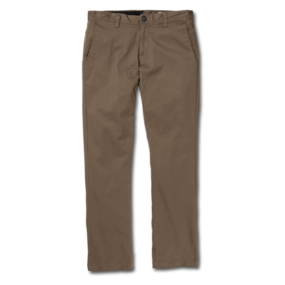 VOLCOM FRICKIN MODERN STRETCH DENIM PANTS MUSHROOM 32X32