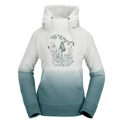 VOLCOM VOL PEAK PULLOVER HOODIE W GREEN ASH XS