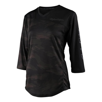 TROY LEE DESIGNS WOMENS MISCHIEF JERSEY BRUSHED CAMO ARMY XS