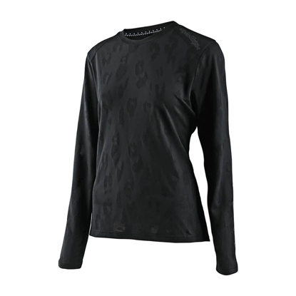TROY LEE DESIGNS WOMENS LILIUM LS JERSEY JACQUARD BLACK XS
