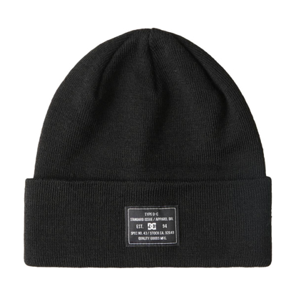 DC LABEL BEANIE W BLACK UNI