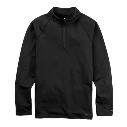 BURTON HEAVYWEIGHT X BASE LAYER QUARTER-ZIP TRUE BLACK M