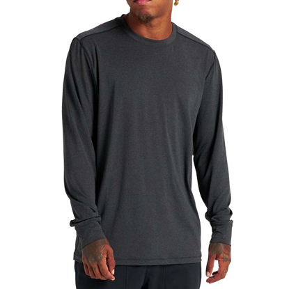 BURTON MULTIPATH ESSENTIAL TECH LONGSLEEVE TRUE BLACK HEATHER L