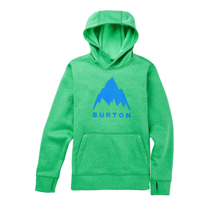 BURTON OAK KID PULLOVER HOODIE CLOVER GREEN HEATHER S