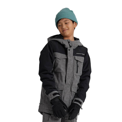 BURTON COVERT KID JACKET HEATHER BOG/TRUE BLACK L