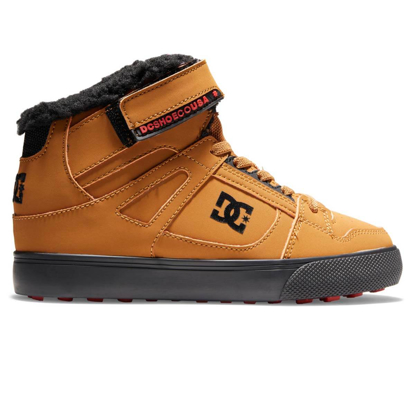 DC PURE HIGH-TOP WNT EV KID WHEAT/BLACK 32