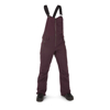 VOLCOM SWIFT BIB OVERALL W PANTS BLACK PLUM M