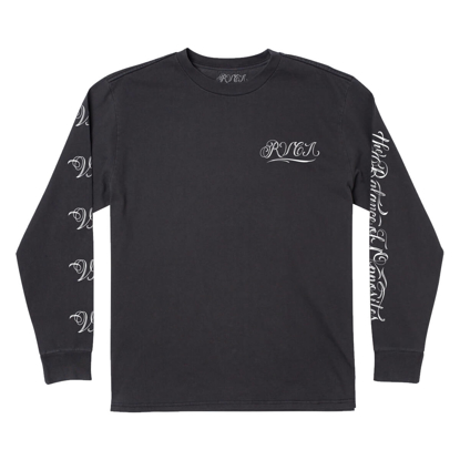 RVCA MISTER CARTOON  LONGSLEEVE BLACK M