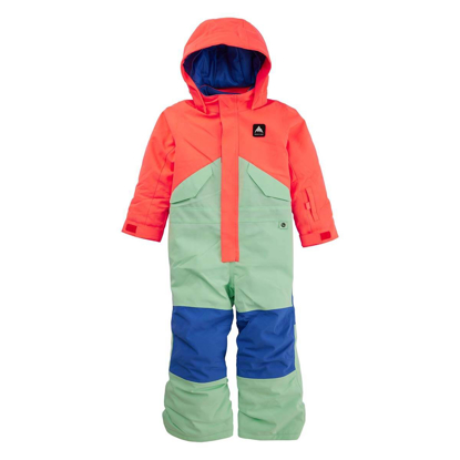 BURTON TODDLER ONE PIECE TETRA ORANGE/JEWEL GREEN 2T