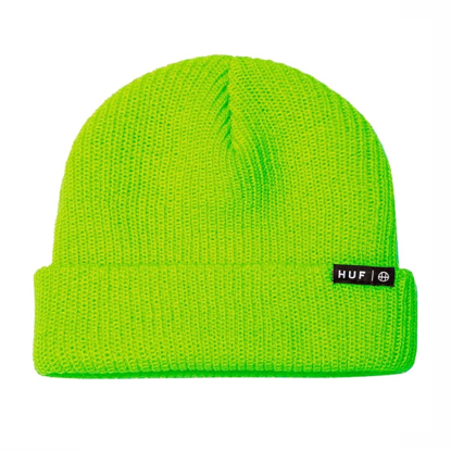 HUF ESSENTIALS USUAL BEANIE HAT HUF GREEN UNI