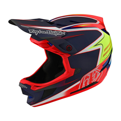 TROY LEE DESIGNS D4 CARBON HELMET LINES BLACK / RED M