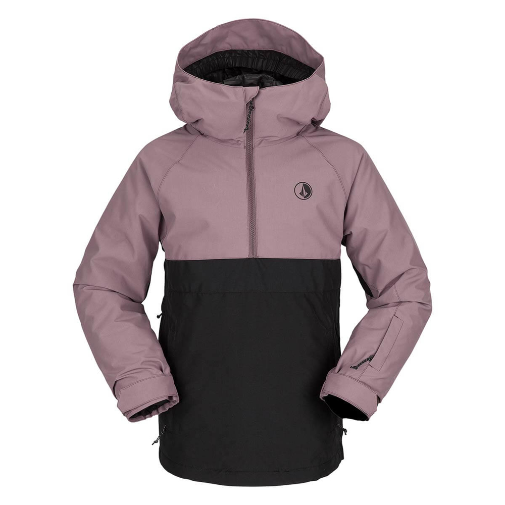 VOLCOM SLUFF INSULATED KID PULLOVER JACKET ROSEWOOD XS