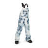 VOLCOM BARKLEY INSULATED KID BIB OVERALL PANTS STORM TIE-DYE XL