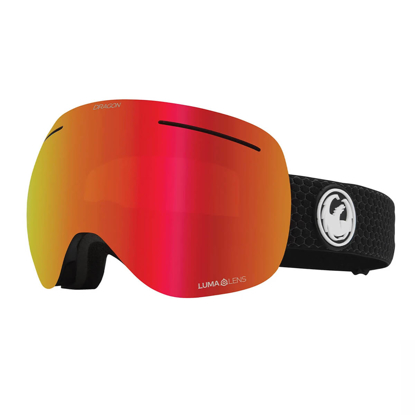 DRAGON X1 GOGGLES + BONUS LENS SPLIT/LUMALENS RED ION + LUMALENS LIGHT ROSE L