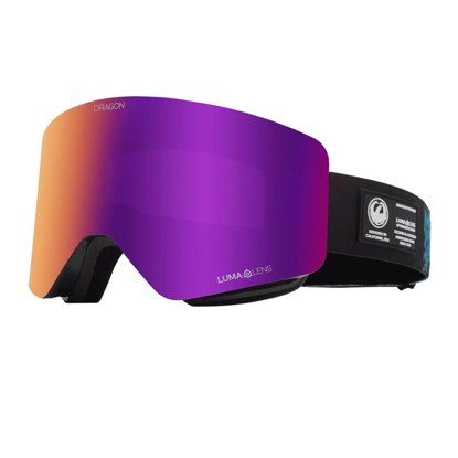 DRAGON R1 OTG GOGGLES + BONUS LENS BLACK PEARL/LUMALENS PURPLE ION + LUMALENS AMBER UNI