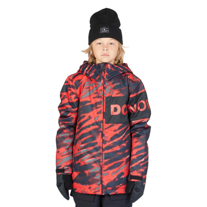 DC PROPAGANDA YOUTH JACKET ANGLED TIE DYE RACING RED 12/M