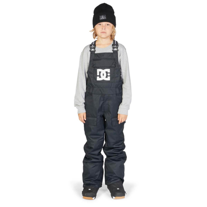 DC ROADBLOCK YOUTH BIB PANTS BLACK 12/M