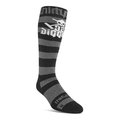 32 DIGGERS MERINO SOCK BLACK L/XL
