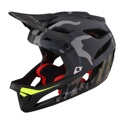 TROY LEE DESIGNS STAGE HELMET W/MIPS SIGNATURE CAMO BLACK XS/S