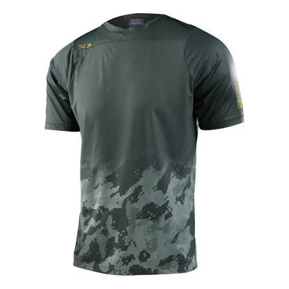 TROY LEE DESIGNS SKYLINE SS JERSEY FADER DIGI GREEN M