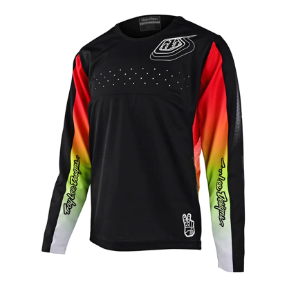TROY LEE DESIGNS YOUTH SPRINT JERSEY RICHTER BLACK L