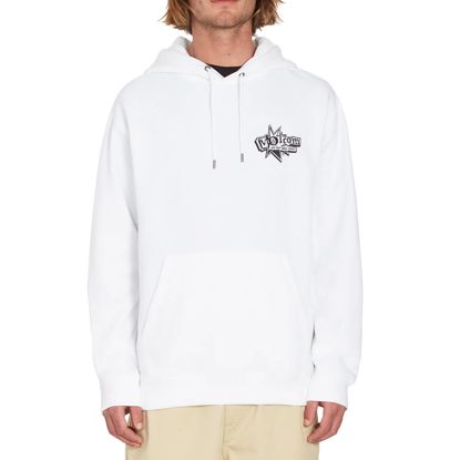 VOLCOM V ENTERTAINMENT PULLOVER HOODIE WHITE S