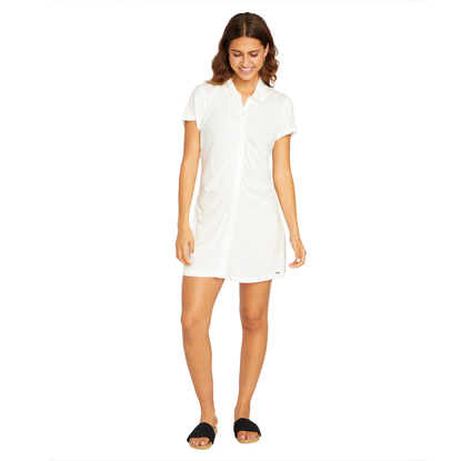 VOLCOM COCO HO SHIRT DRESS STAR WHITE M