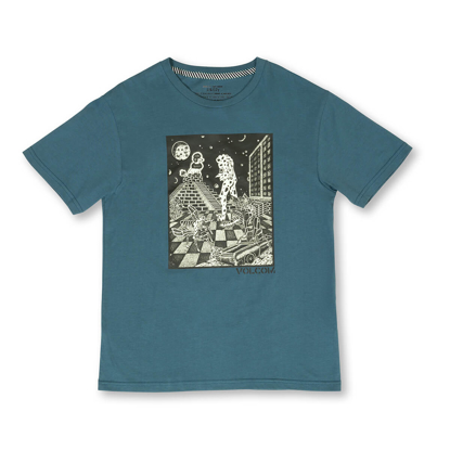 VOLCOM STONE ENCHANTMENT KID T-SHIRT CRUZER BLUE M