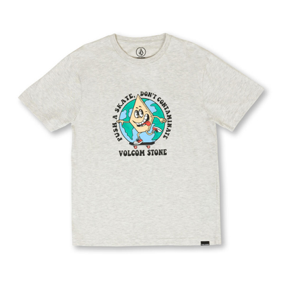 VOLCOM DONTCONTAMINATE KID T-SHIRT BONE HEATHER S