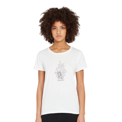 VOLCOM RADICAL DAZE W T-SHIRT STAR WHITE S