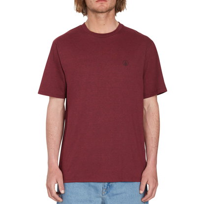VOLCOM CIRCLE BLANKS HTH T-SHIRT PLUM S