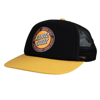 SANTA CRUZ YOUTH OUTER RINGED DOT CAP BLACK/GOLD UNI